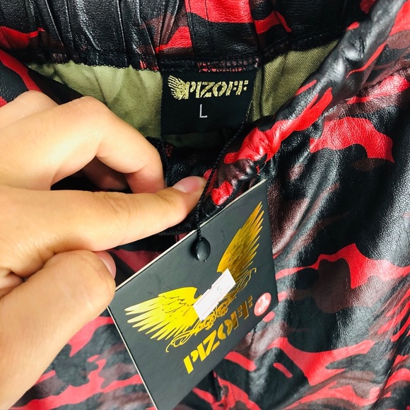 NWT RED AND BLACK ARMY PANTS - Picture 4 of 5